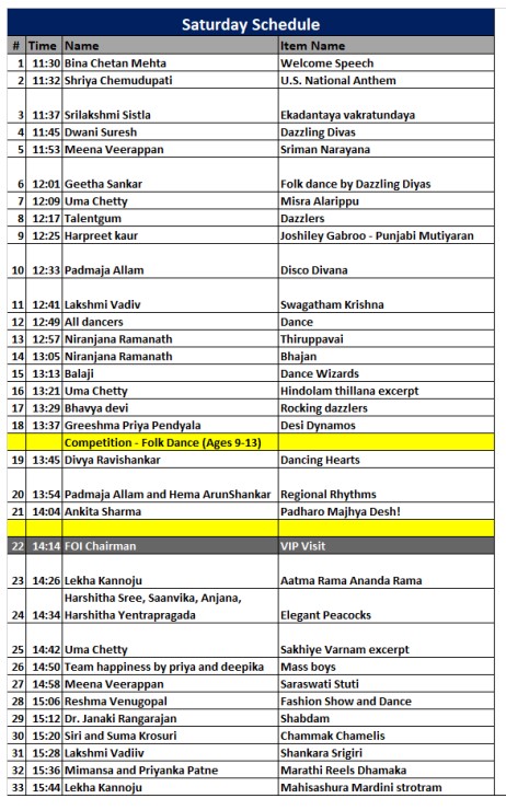 FOI 2024 Saturday Schedule